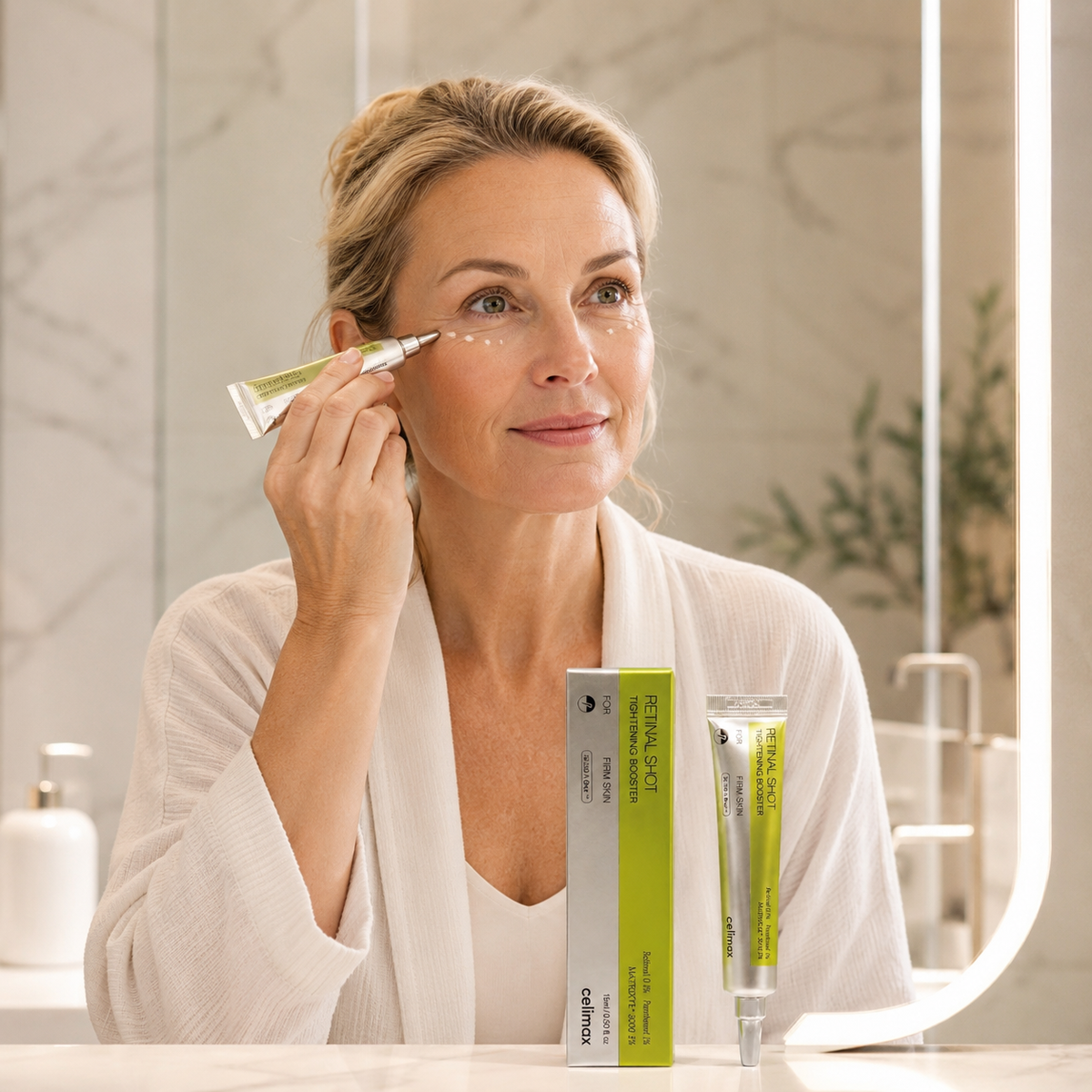 Retinol ögonkräm för ett fastare utseende