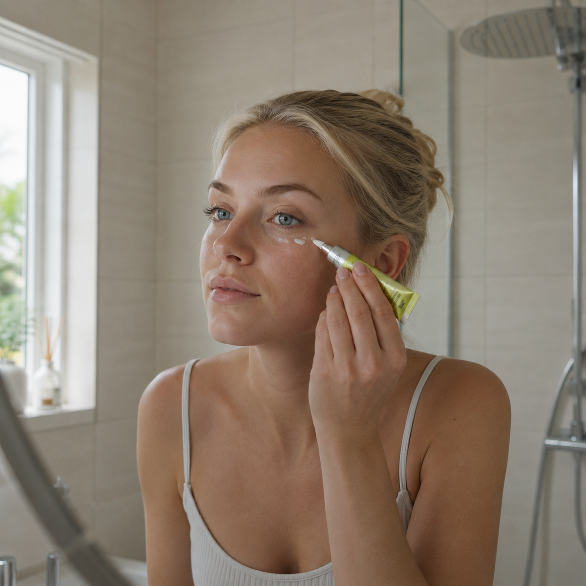 Retinol ögonkräm för ett fastare utseende