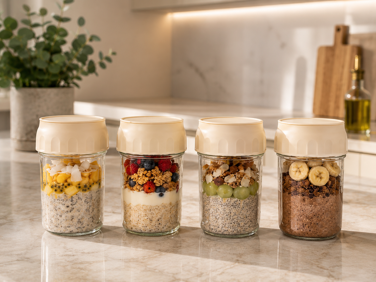 Frukostburk för Overnight Oats och mycket mer