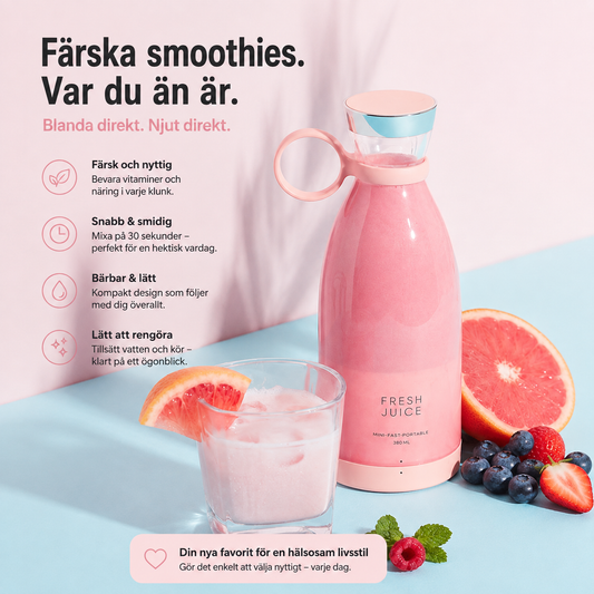 Portabel uppladdningsbar smoothie-mixer